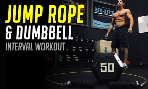 Jump Rope & Dumbbell Interval Workout - Jump Rope Gym - High Intensity ...